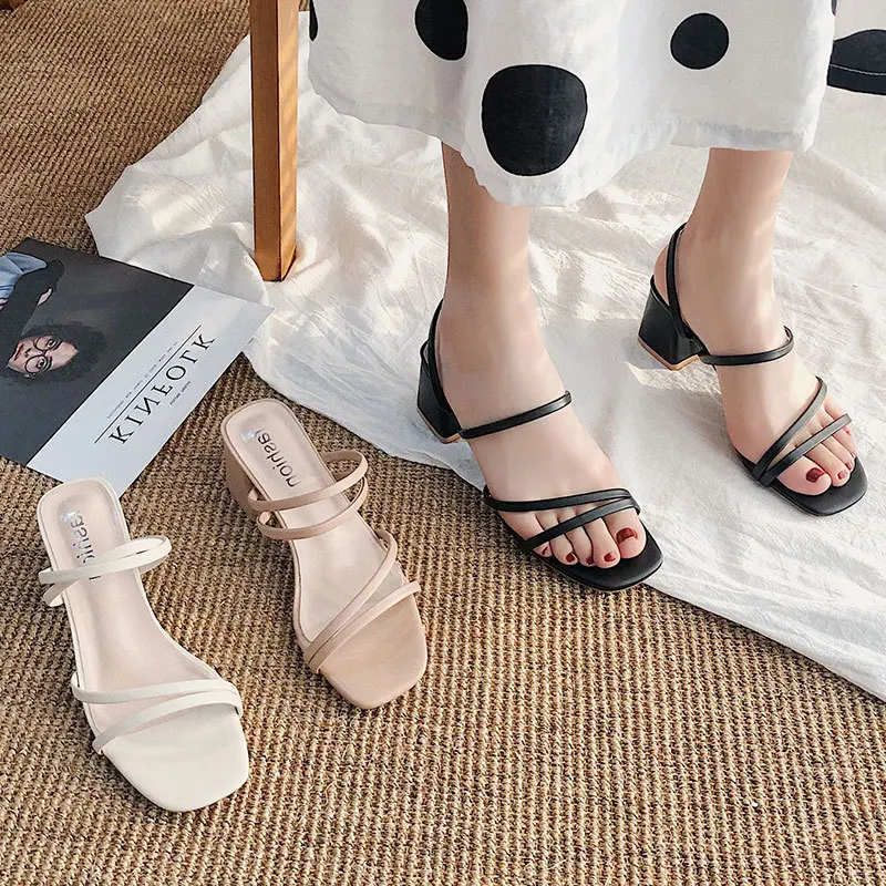 Woman Square Heel Open Toe Ank - đánh giá và giá Crossfit Lady