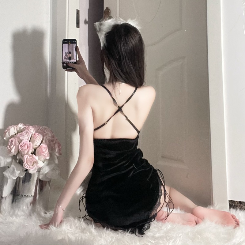 3 PCS Sexy Velvet Spliced Lace - đánh giá và giá Crossfit Event