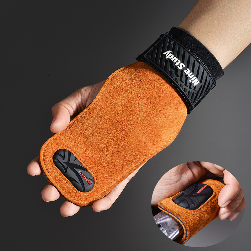 Cowhide Gym Grips Gloves Weigh - đánh giá và giá Crossfit Workout With Equipment