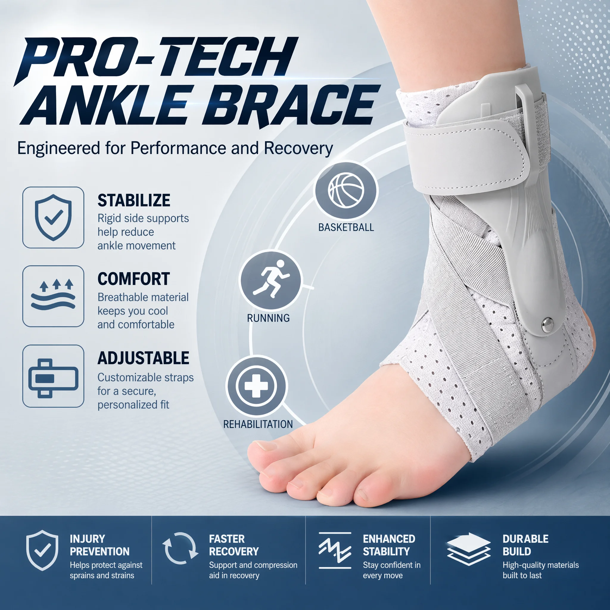 Ankle Brace with Side Stabiliz - đánh giá và giá Ankle Mobility Band