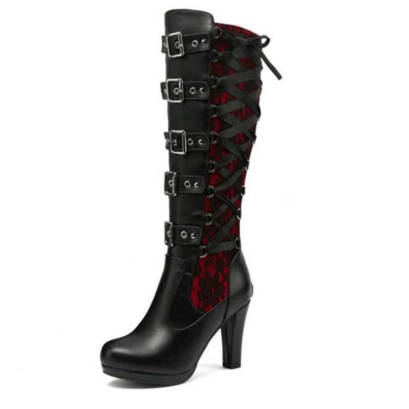 Punk Gothic Style Women's Knee - đánh giá và giá Crossfit Lady