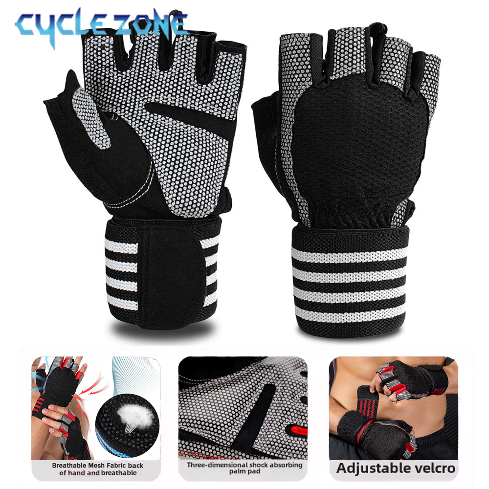 1 Pair Half Finger Gym Fitness - đánh giá và giá Crossfit Workout With Equipment